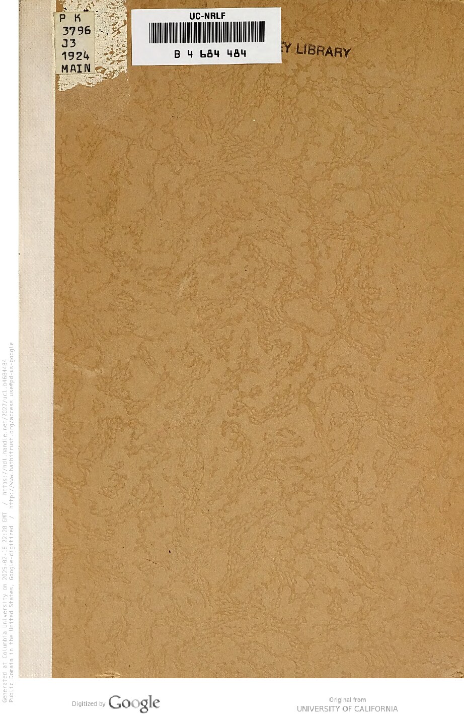 Serat Kâlidâsâ, inggih serat Çakuntâlâ / déning H. Kern, kagoebah ing temboeng Djawi sinawoeng sekar matjapat déning R.M. Kartadirdja