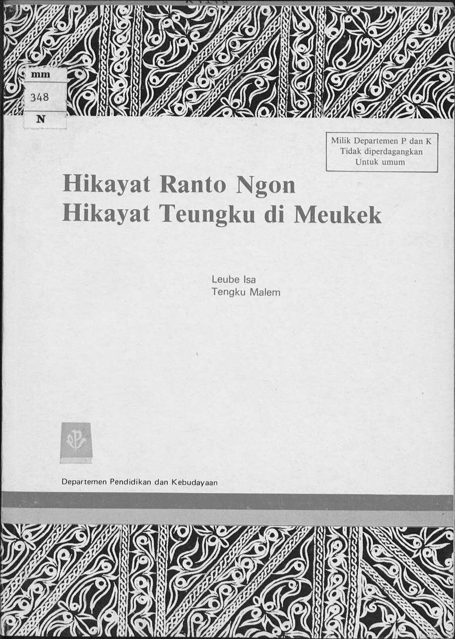 Hikayat Ranto Ngon Hikayat Teungku di Meukek