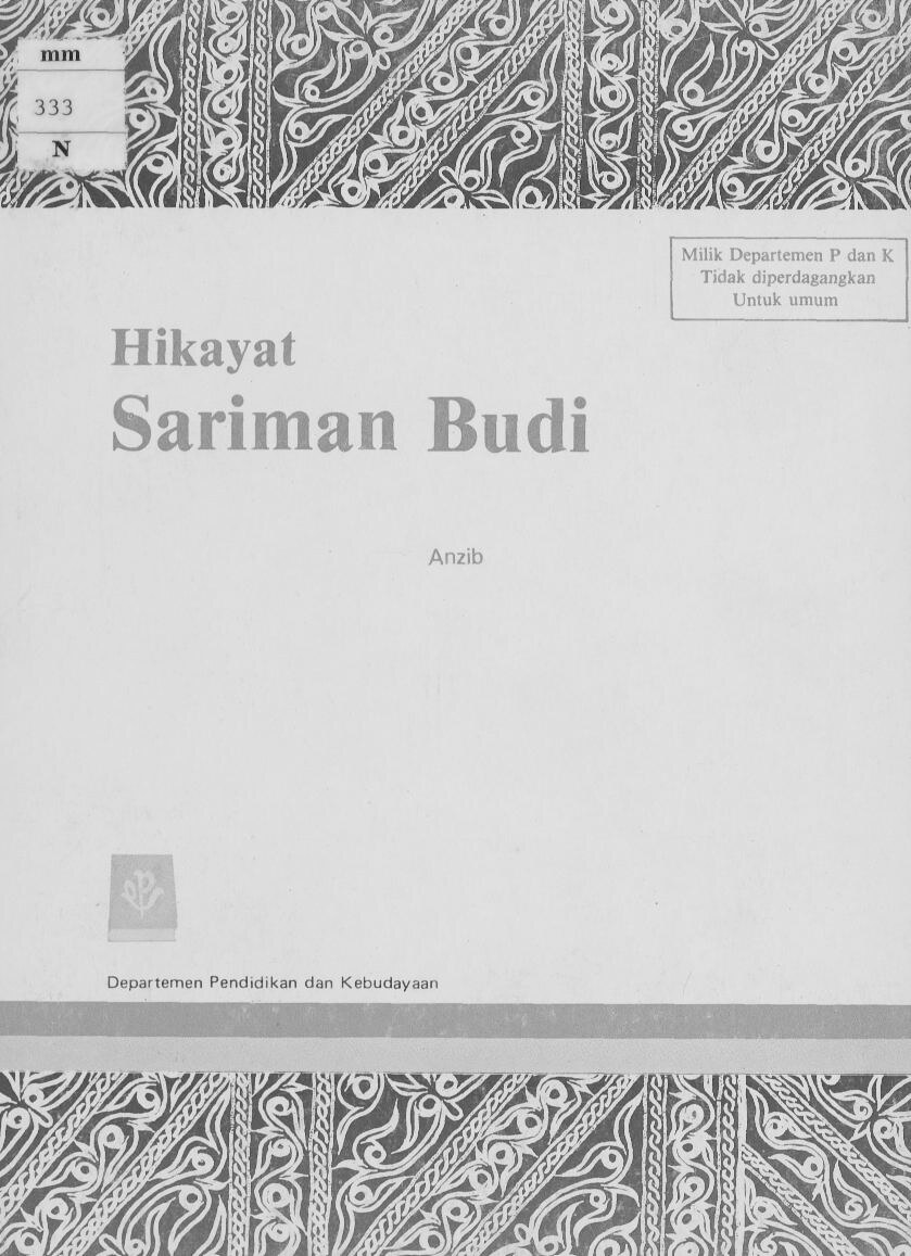 Hikayat Sariman Budi