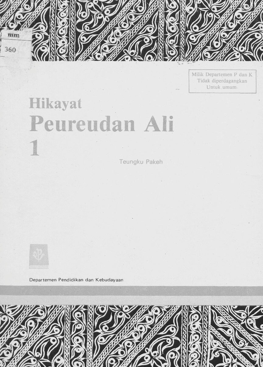 Hikayat Peureudan Ali 1