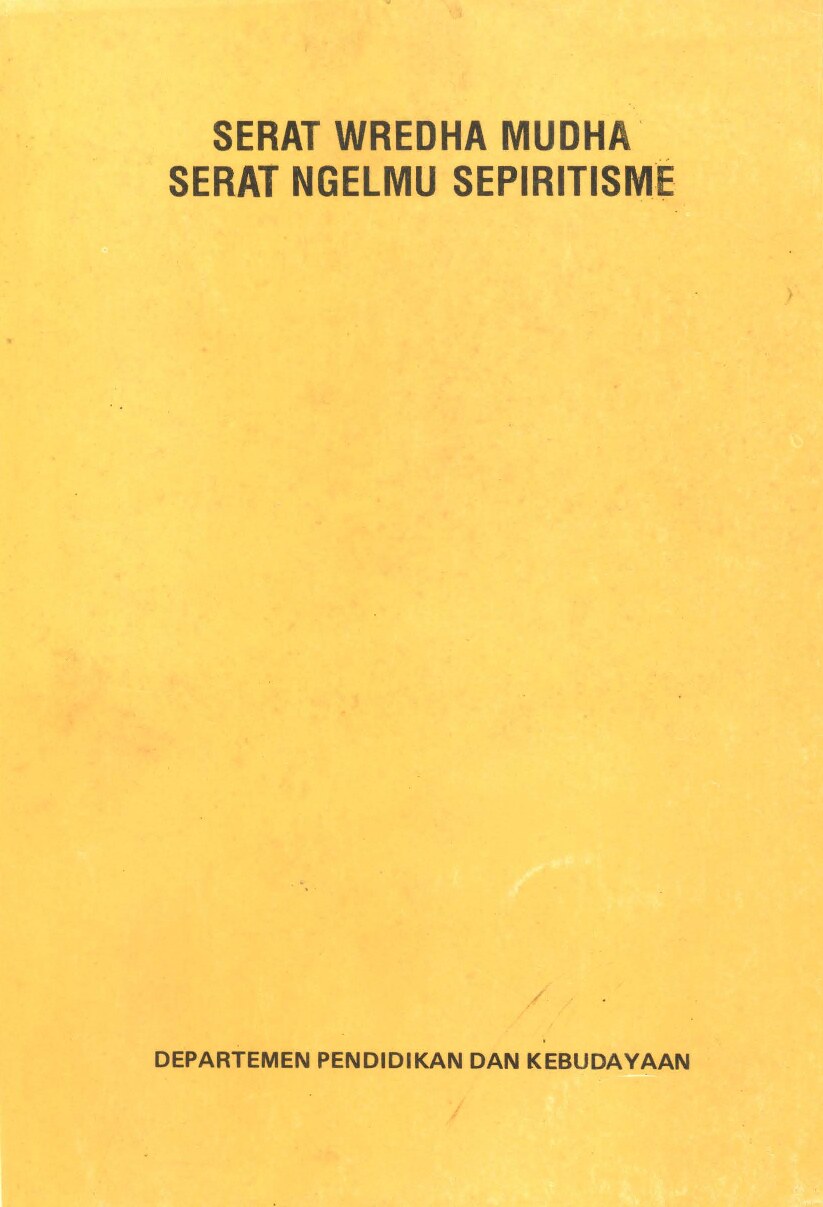 SERAT WREDHA MUDHA SERAT NGELMU SEPIRITISME