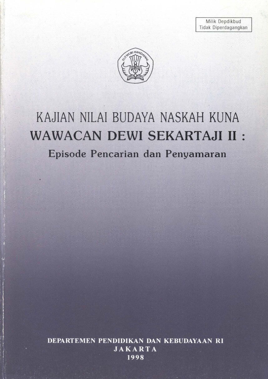 KAJIAN NILAI BUDAYA NASKAH KUNA WAWACAN DEWI SEKARTAJI II_ EPISODE PENCARIAN & PENYAMARAN