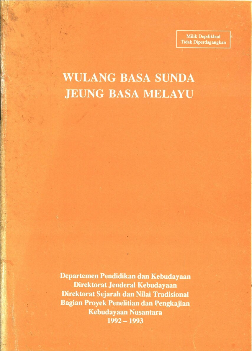 Wulang basa sunda jeung basa melayu