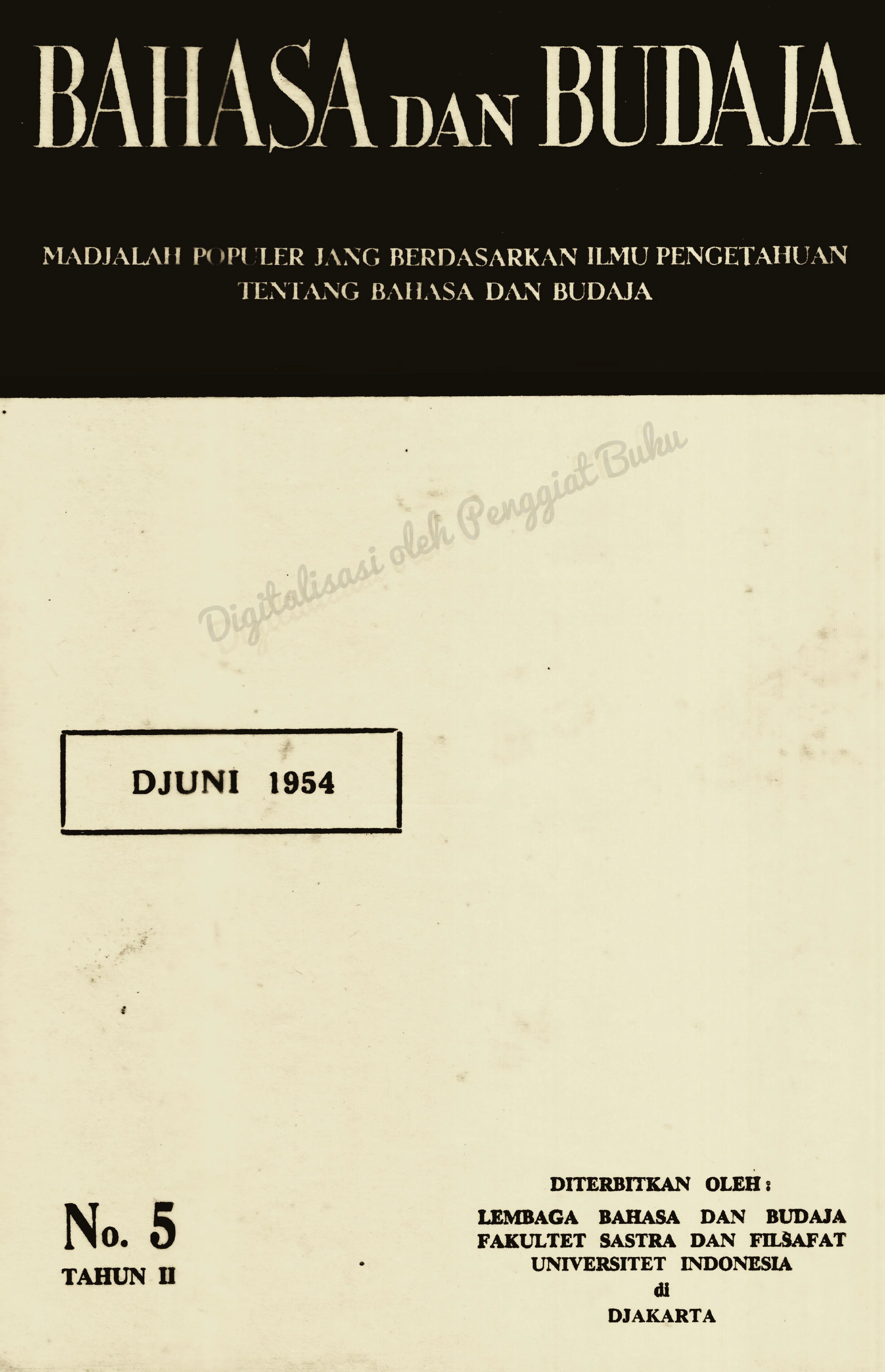 Masalah Edjaan Bahasa Indonesia