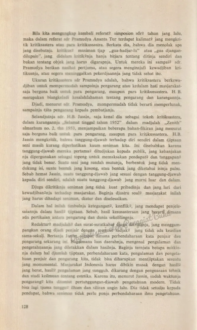 Ukuran bagi Kritik Sastera, 2
