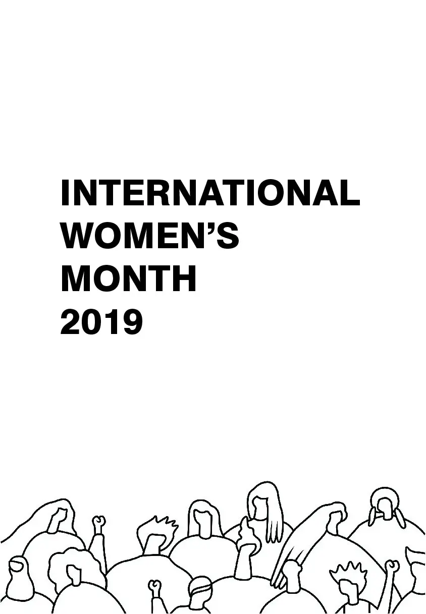 International Women's Month 2019