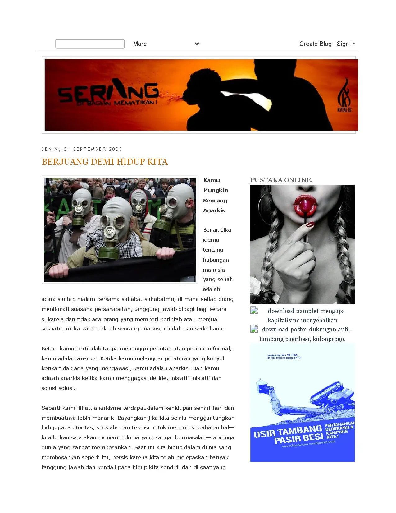 Berjuang Demi Hidup Kita