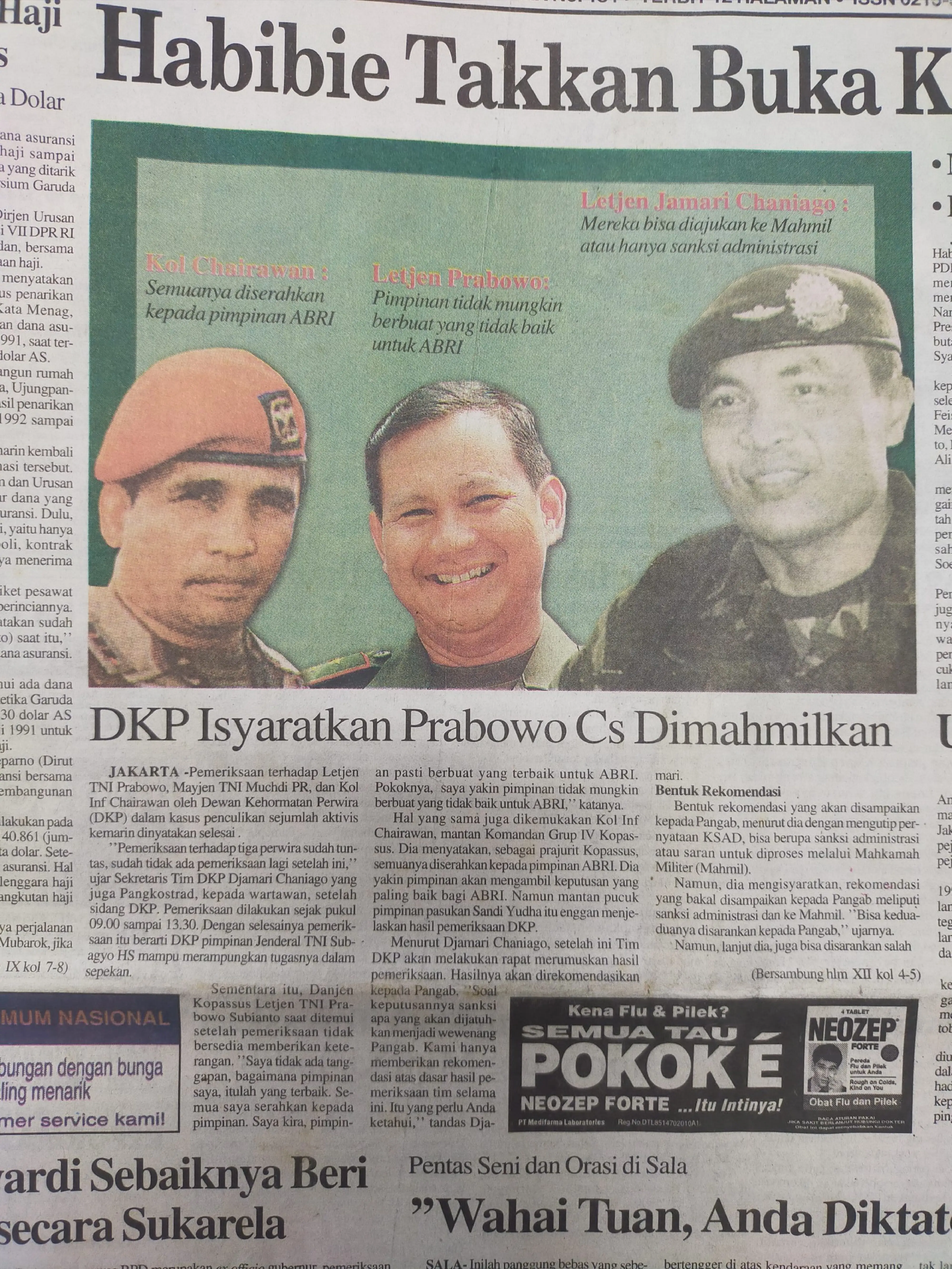 1998-08-19_Militer1_DKP-Isyaratkan-Prabowo-Subianto-Bisa-ke-Mahmil_Suara-Merdeka_1-scaled-e1706688027304 