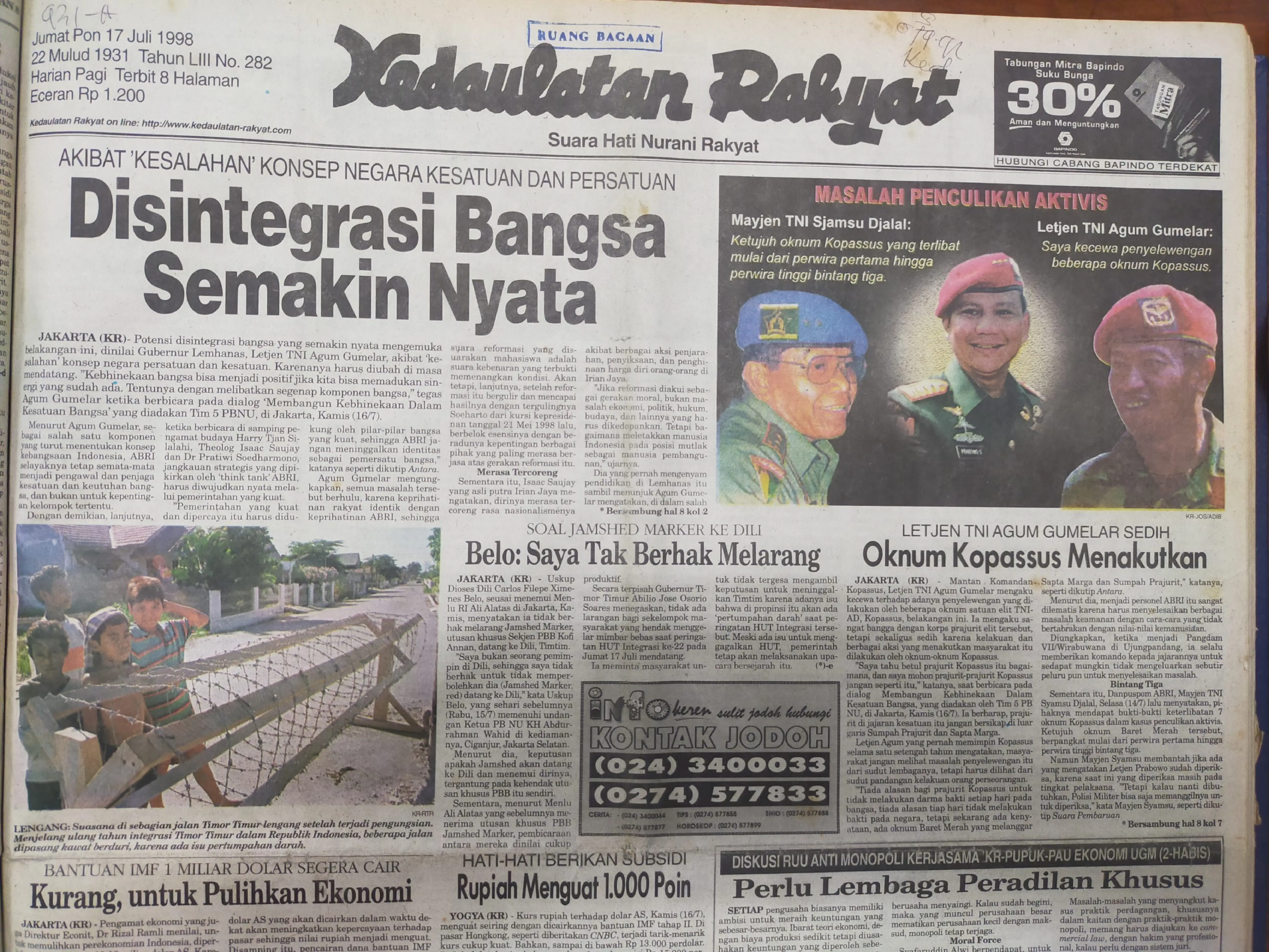 1998-07-17_Militer1_Agum-Gumelar-Oknum-Kopassus-Menakutkan_KR_1-scaled-e1706685667578 