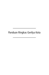Panduan Ringkas Gerilya Kota