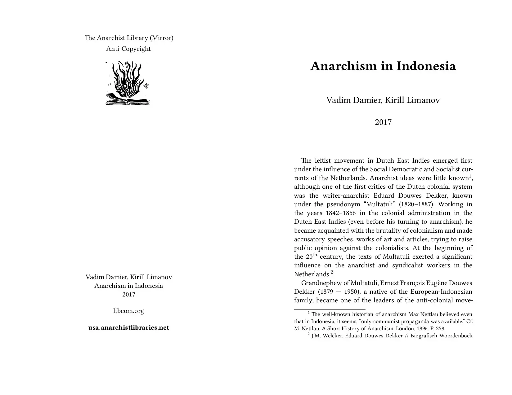 Anarchism in Indonesia