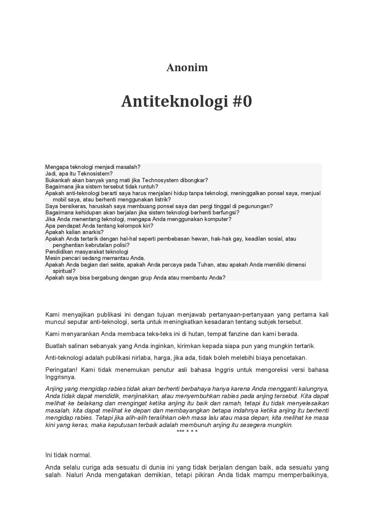 Antiteknologi #0