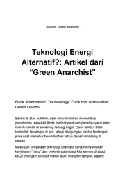 Teknologi Energi Alternatif