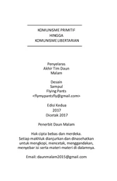 Komunisme Primitif hingga Komunisme Libertarian