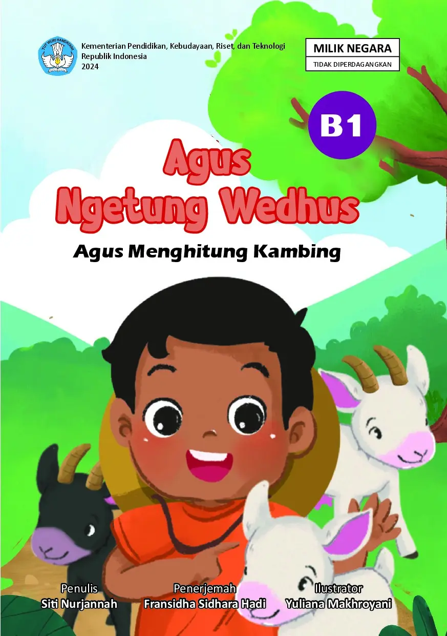 Agus ngetung wedhus = Agus menghitung kambing