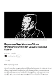 Bagaimana Saya Membaca Stirner (Penghancuran Diri dan Upaya Melampaui Kuasa)