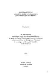 Commons People: managing music and culture in contemporary