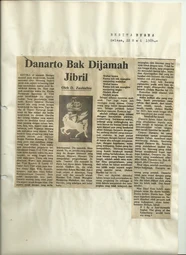 Danarto Bak Dijamah Jibril (Its like Danarto's been touched by Gabriel)