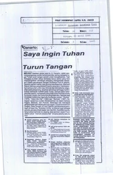 Danarto: Saya ingin Tuhan turun tangan (Danarto: I want God to get involved)