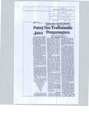 Cerita-cerita Pendek Danarto - Potret Neo Tradisionalis Jawa Pengarangnya (Danarto's short stories - A portrait of the Javanese neo traditionalist author)