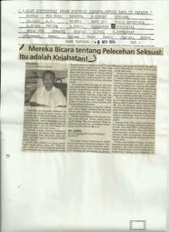 Mereka Bicara tentang Pelecehan Seksual: Itu adalah Kejahatan! (They Speak on Sexual Harrassment: It's a Crime!)
