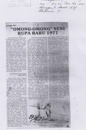 Voices surrounding The Indonesian New Art Movement Indonesia 1977