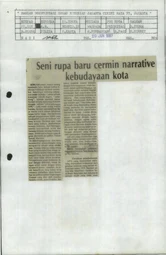 Indonesian New Art as the narrative reflection of urban culture