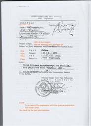 Warning Letter for Ris Purwono