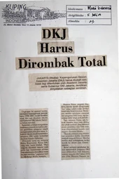 DKJ harus dirombak total (Jakarta Arts Council has to be completely reformed)