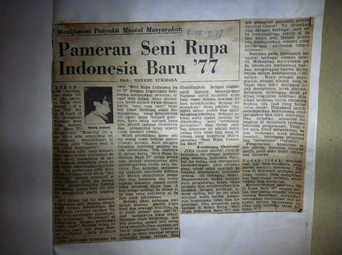 Society’s mental illness is manifested in the Exhibition of Indonesian New Art 1977