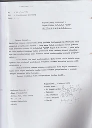 Position letter for Students’ Suspension Status (6 March 1975)