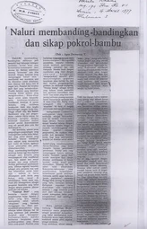 The urge to weigh up and a certain attitude of “Pokrol-Bambu”