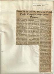 Poetry Festival opens with Groundless Debates on Danarto’s Poems
