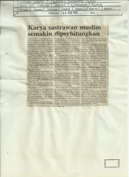 Karya Sastrawan Muslim Semakin Diperhitungkan (Works of Muslim Writers are Gaining Recognition)