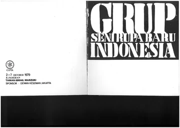 Leaflet of the 1979 Indonesian New Art Movement Exhibition