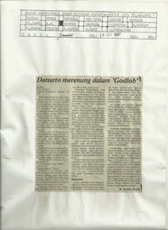 Danarto merenung dalam 'Godlob' (Danarto contemplates in 'Godlob')