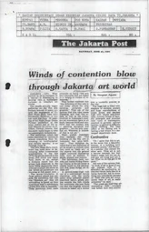 Winds Of Contention Blow Through Jakarta Art World