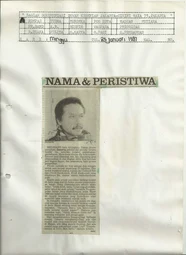 Nama dan Peristiwa (Name and Happenings column)