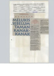 Danarto: Melukis Sebelum Taman Kanak-kanak (Danarto: Painting since before Kindergarten)