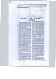 Danarto dan SEA Write Award (Danarto and SEA Write Award)