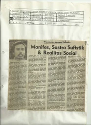 Wawancara dengan Danarto: Manifes, Sastra Sufistik & Realitas Sosial (Interview with Danarto: Manifesto, Sufistic Literature & Social Reality)
