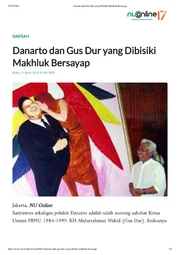 Danarto dan Gus Dur yang Dibisiki Makhluk Bersayap (Danarto and Gus Dur who heard the whisper of the Winged Creature)