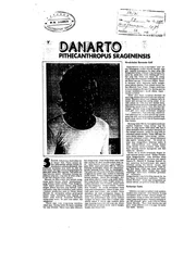 Danarto Pithecantropus Sragenesis