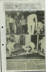 Artists from Indonesia brought up issues of AIDS for ARX 89