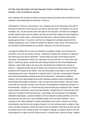 The audio transcription from the discussion of Pasar Raya Dunia Fantasi