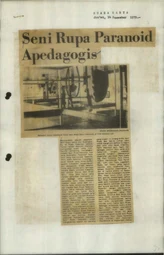 The paranoid and non pedagogic art