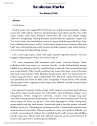 Sambutan Murba