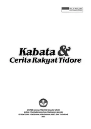 Kabata &amp; cerita rakyat Tidore