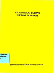 Kajian nilai budaya hikayat si miskin