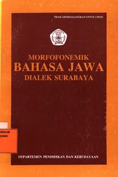 Morfofonemik bahasa Jawa dialek Surabaya